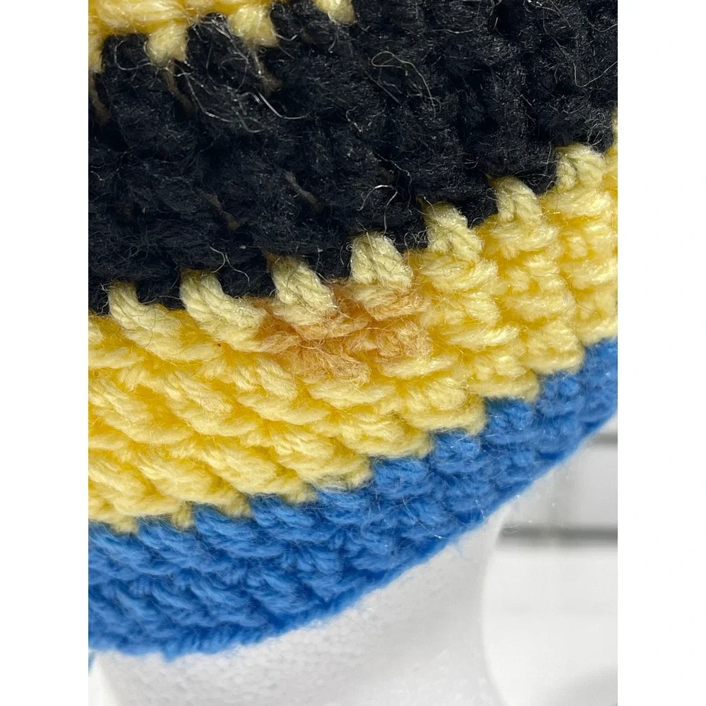 Handmade Minion Crochet Beanie Hat Winter‎ Warm Bobble Hat Kids